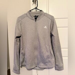 Adidas Women’s Grey Zip Up Track Jacket Size Medium